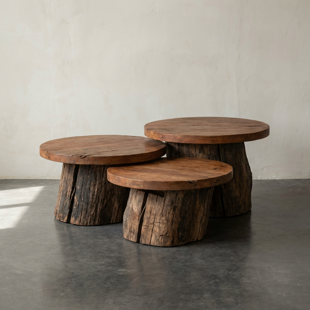 Nested Stump Tables — Coffee table