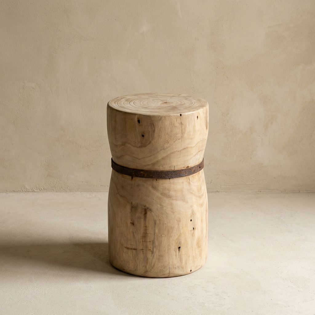 Iron Band Round Stool — Stool