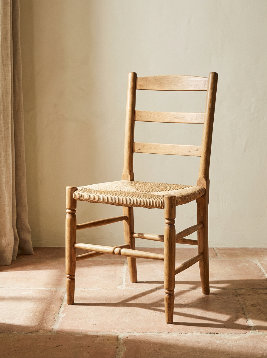 Rush Seat Light Oak — Dining chair
