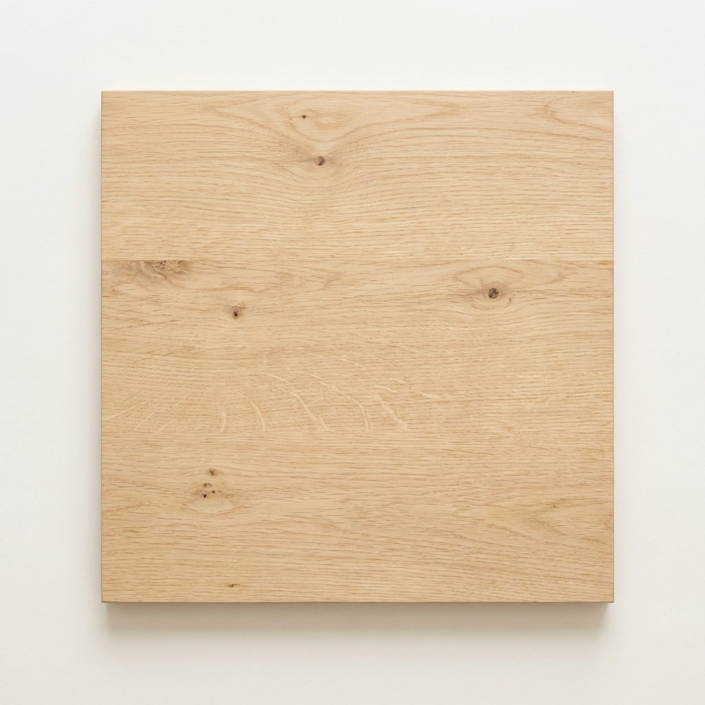 Natural Oil — solid oak swatch with raw oak, clear oil. no pigment.