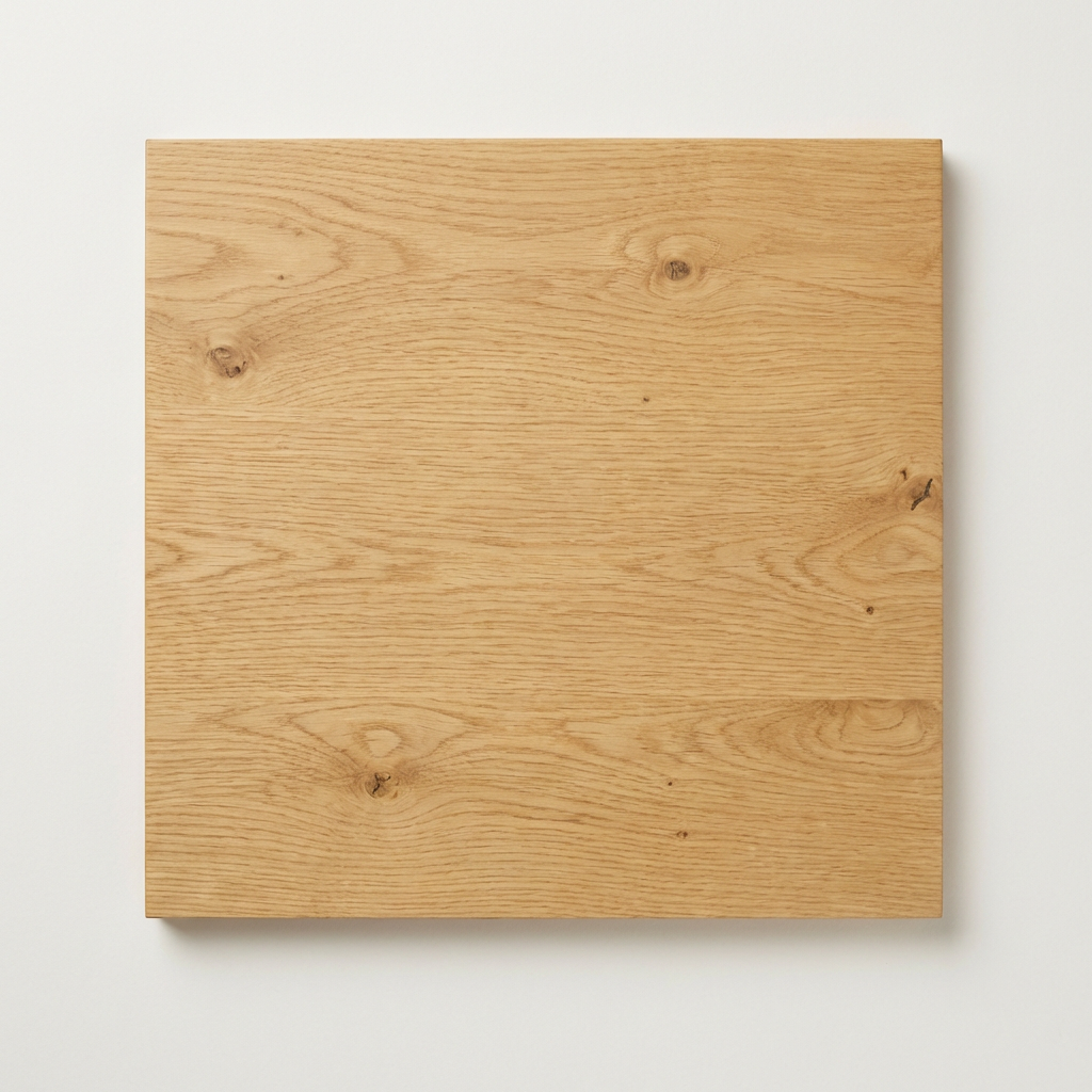 Light Oak — solid oak swatch with pale honey-gold mid-tone. the most versatile finish. uk 4,800/mo.